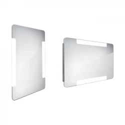 Nimco zrkadlo LED 500 x 800 Model 18000 hliníkový rám ZP 18001 (ZP 18001)