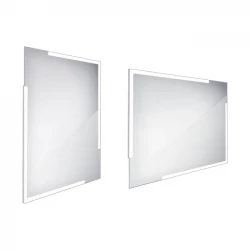 Nimco zrkadlo LED 600 x 800 Model 14000 hliníkový rám ZP 14002 (ZP 14002)