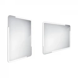 Nimco zrkadlo LED 600 x 800 Model 15000 hliníkový rám ZP 15002 (ZP 15002)