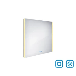 Nimco zrkadlo LED 700 x 800 Model 17000 s dvoma dotykovými senzormi hliníkový rám ZP 17003VX (ZP 17003VX)