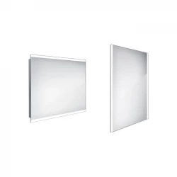 Nimco zrkadlo LED 900 x 700 Model 12000 hliníkový rám ZP 12019 (ZP 12019)