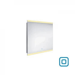 Nimco zrkadlo LED senzor 800 x 700 Model 12000 hliníkový rám ZP 12003V (ZP 12003V)