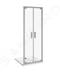 Nion Sprchové dvere pivotové dvojkrídlové L/P, 800 mm, Jika perla Glass, strieborná/sklo arctic (H2562N10006661)