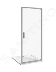Nion Sprchové dvere pivotové jednokrídlové L/P, 800 mm, Jika perla Glass, strieborná/sklo arctic (H2542N10026661)
