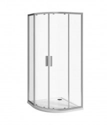 Nion Sprchový kút štvrťkruhový, 90x90 cm, rádius 55 cm, Jika perla Glass, strieborná/sklo arctic (H2532N20026661)