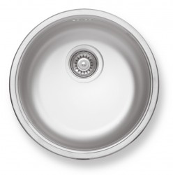 NOVASERVIS - Drez guľatý pr.43 s prepadom nerez (DR43)