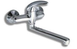 NOVASERVIS - Drezová batéria 150 mm lekárska páka Metalia 55 chróm (55076L,0)