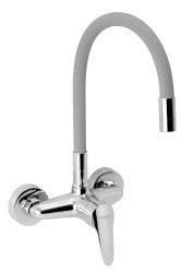 NOVASERVIS - Drezová batéria s elastickým ramenom 150mm, strieb.-chr. (94480,0S)