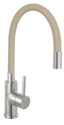 NOVASERVIS - Drezová stojanková batéria s elast. ramienkom, béžová-nerez (70710,4BE)
