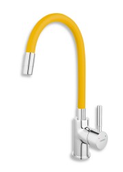 NOVASERVIS - Drezová stojánková batéria s elastickým ramenom, žltá-chróm (70710,0ZL)
