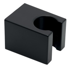 NOVASERVIS - Držiak sprchy hranatý pevný, čierný (D/CUBE,5)