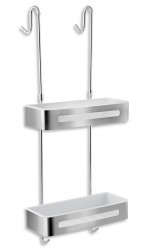 NOVASERVIS - Dvojitá polica nerezová závesná (65575,4)