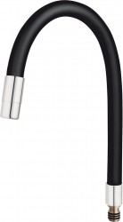 NOVASERVIS - Elastické rameno k batérii 70710, čierna-chróm (W100B)