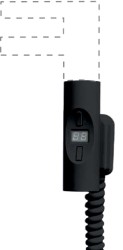 NOVASERVIS - Elektrická vykurovacia tyč 300W čierna (GZNEW3BL)