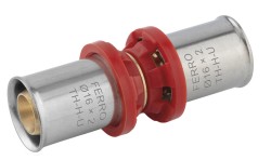 NOVASERVIS - Lisovacia AL/PEX spojka 16/16mm pre rúrku 16x2mm (FNP16)