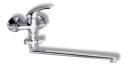 NOVASERVIS - Paneláková batéria bez príslušenstva 150 mm Metalia 55 chróm (55072/1,0)