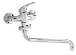 NOVASERVIS - Paneláková batéria bez sprchy 150 mm Titania Iris chróm (92071/1,0)