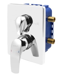 NOVASERVIS - Podomietková batéria s boxom 2 vývody (BOX57052R,0)