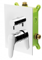 NOVASERVIS - Podomietková batéria s boxom 2 vývody, IRIS New (BOX94451R,0)