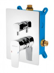 NOVASERVIS - Podomietková batéria s boxom 2 vývody, METALIA 58 (BOX58051R,0)