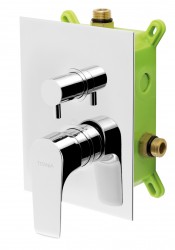 NOVASERVIS - Podomietková batéria s boxom 2 vývody, NICE (BOX97051R,0)