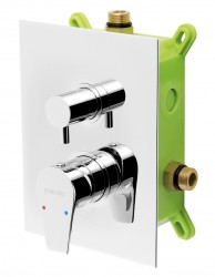 NOVASERVIS - Podomietková batéria s boxom 2 vývody, VISION X (BOX42051R,0)