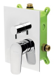 NOVASERVIS - Podomietková batéria s boxom 3 vývody, Titania Pure (BOX90351R,0)