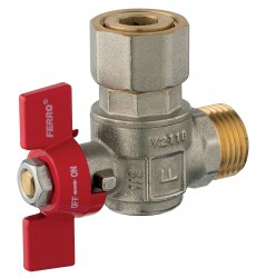 NOVASERVIS - Rohový guľový kohút, ku kotlom 1/2