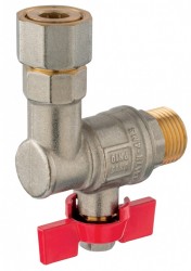 NOVASERVIS - Rohový guľový kohút, ku kotlom 1/2