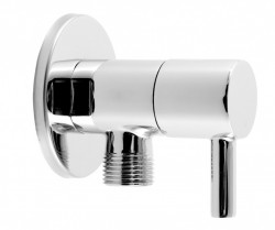 NOVASERVIS - Rohový ventil keramický s krytkou a kovovou pákou 1/2x3/8 (Z295)