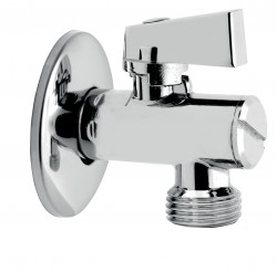 NOVASERVIS - Rohový ventil s filtrom, krytkou a kovovou pákou 1/2x1/2 (Z1212KF)