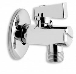 NOVASERVIS - Rohový ventil s filtrom, krytkou a kovovou pákou 1/2x3/8 (Z1238KF)