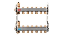 NOVASERVIS - Rozdeľovač nerez s regulačnými mechanickými ventilmi 3okruhy (SN-RO03S)