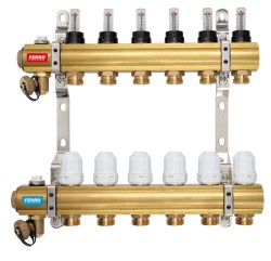 NOVASERVIS - ROZDEĽOVAČ s term. ventilmi, reg. s prietok. mech. 6 okruhov (RZP06S)