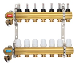 NOVASERVIS - ROZDEĽOVAČ s term. ventilmi, reg. s prietok. mech. 7 okruhov (RZP07S)