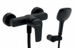 NOVASERVIS - Sprchová nástenná batéria ECO, 150 mm, čierna (58061,5)