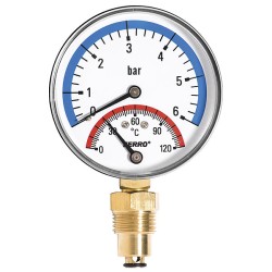 NOVASERVIS - Termomanometer 80mm 1/2