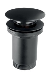 NOVASERVIS - Uzáver výpusti pre umývadlo s prepadom, čierny (S285-BL-B)