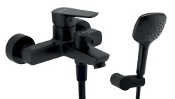 NOVASERVIS - Vaňová nástenná batéria ECO, 150 mm, čierna (58020,5)