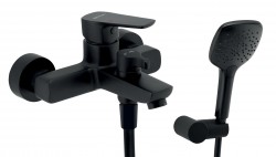 NOVASERVIS - Vaňová nástenná batéria ECO, 150 mm, čierna (58020,5)