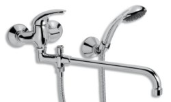 NOVASERVIS - Vaňová paneláková batéria 100 mm Metalia 55 chróm (55037,0)