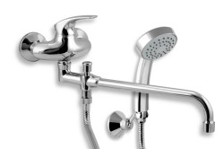 NOVASERVIS - Vaňová paneláková batéria 100 mm Metalia 57 chróm (57037,0)