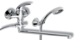 NOVASERVIS - Vaňová paneláková batéria 150 mm Metalia 55 chróm (55072,0)