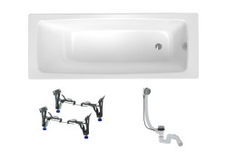 Obdĺžniková vaňa SAT Feel 170x70 cm smaltovaná oceľ ľavá aj pravá SATBVFEEL1705 (SATBVFEEL1705)