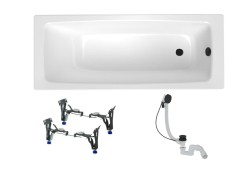 Obdĺžniková vaňa SAT Feel 170x75 cm smaltovaná oceľ ľavá aj pravá SATBVFEEL170758 (SATBVFEEL170758)