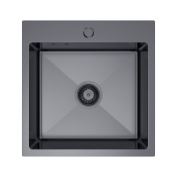 Oceľový drez 46 x 45, grafit, Velazo VELAZ(4645B)