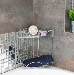 OLSEN SPA - Drôtená rohová polička KD02080046 (KD02080046)