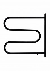 OLSEN SPA - Elektrický sušiak otočný - Farba - Čierna, Materiál - Komaxit, Rozmer radiátora - ES 2 - 35 x 565 x 475 mm, Výkon - 40 W (OLBES2OCER)