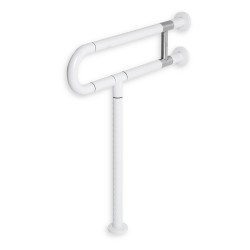 OLSEN SPA - Madlo pre invalidov, 60 cm, s podperou, biela farba (KD02331417)