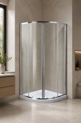 OLSEN SPA - Sprchovací kút SMART - MURO - Farba rámu zásteny - Hliník chróm, Rozmer A - 80, Rozmer B - 80, Smer zatváranie - Univerzálny Ľavé / Pravé, Výplň - Grape bezpečnostné sklo - 4/6 mm (OLBMUR80CGBV)